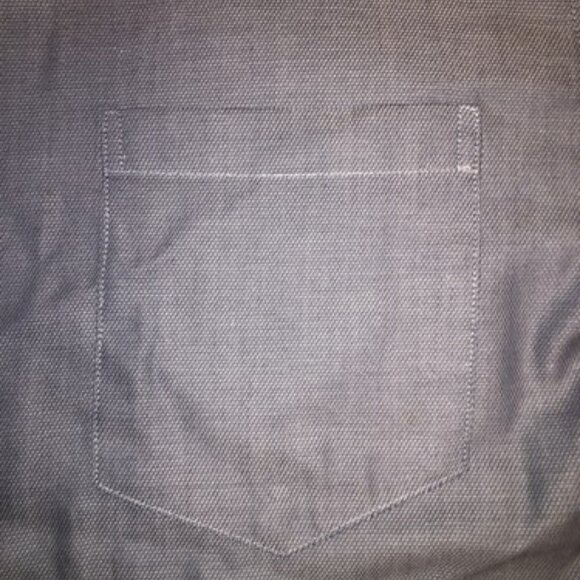 Calvin Klein Button Up Shirt Adult Large Gray White Casual Mens Long Sleeve - Picture 4 of 9